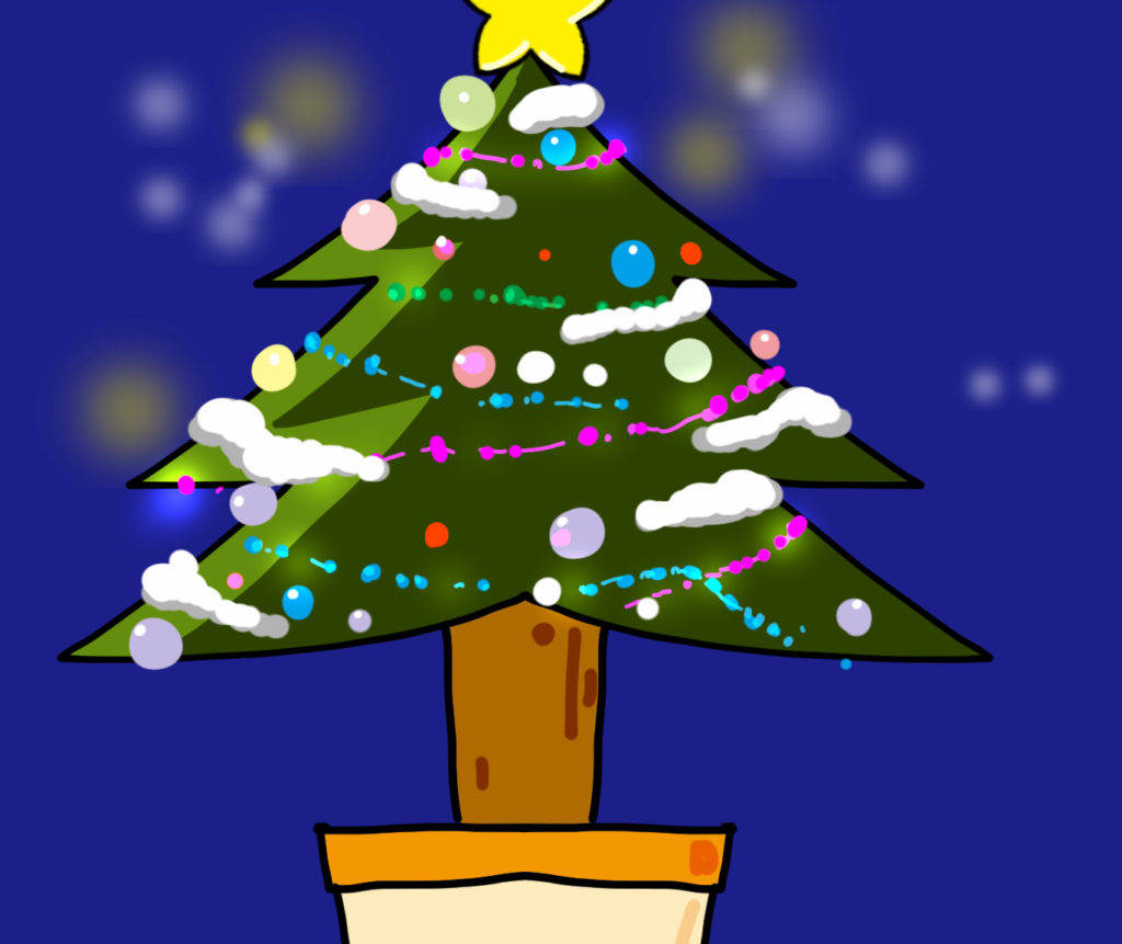 クリスマスツリーの描き方は?クリスマスに向けて描いてみよう